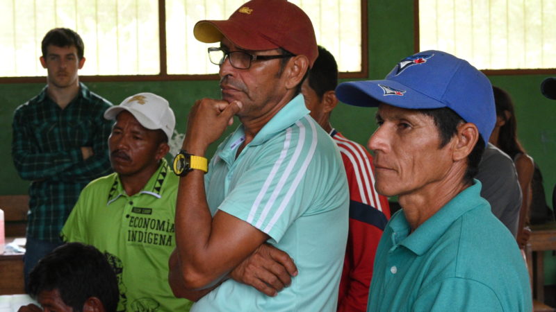 Andrade Carihuasari Dasilva, an indigenous Ticuna village leader in Peru’s Yahuma II Zona