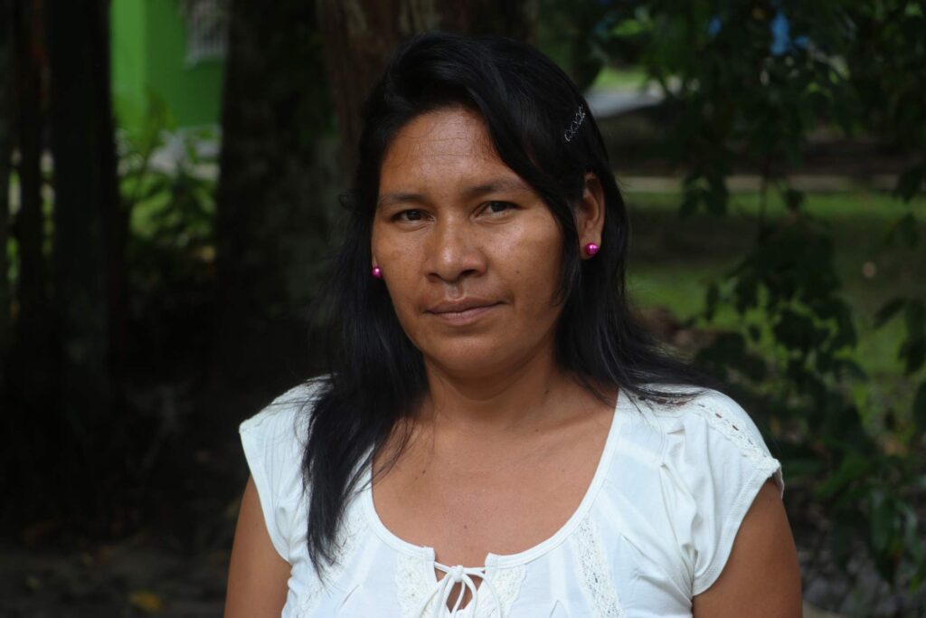 A portrait of Betty Rubio, a Kichwa Indigenous woman from Peru