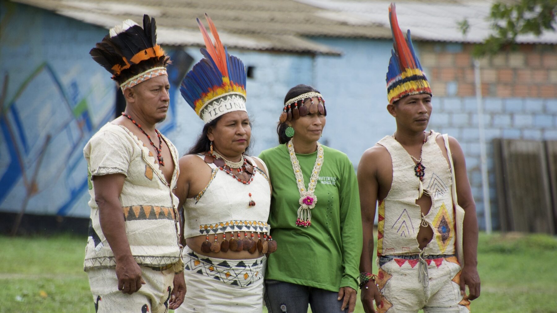 Learning to Live with Fire: Indigenous Organizations Gather in Brazil to Strengthen Climate Resilience Across the Amazon 1 Ticuna Indigenous leaders wearing traditional attire