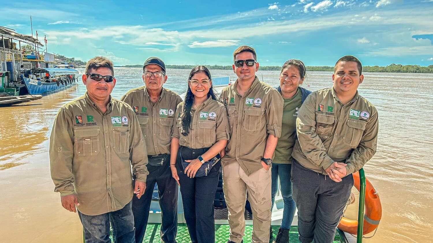 Fall 2025 Newsletter 3 Land titling brigade on a boat, Peru's Amazon