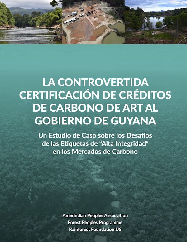 La Controvertida Certificacion de Creditos De Carbono de ART al Gobierno de Guyana Estudio de Caso thumbnail