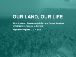 Title page of the Amerindian Peoples Association upcoming report