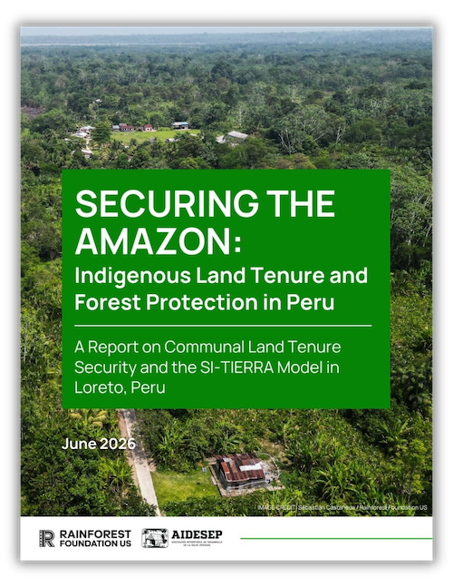 Securing the Amazon Report: A report on Communal Land Tenure and the SI-TIERRA Model in Loreto, Peru