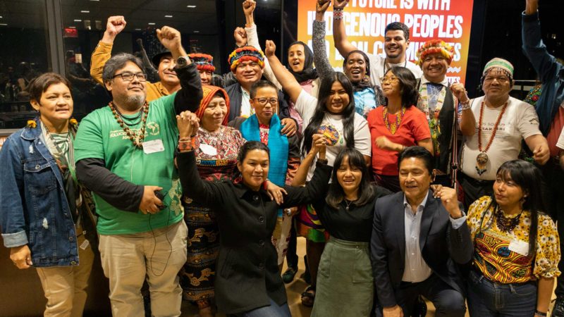 Indigenous leaders and activists from the GATC gathered in New York City for Climate Week