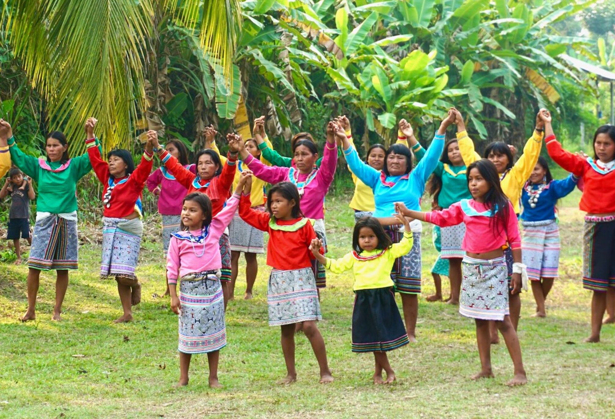 Shipibo women and girls from the Peruvian Amazon rainforest. IMAGE CREDIT: Rainforest Foundation US